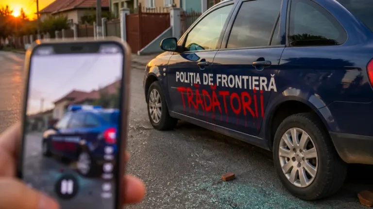 Bărbat din Segarcea reținut după ce ar fi instigat online la vandalizarea unei autospeciale a Poliției de Frontieră