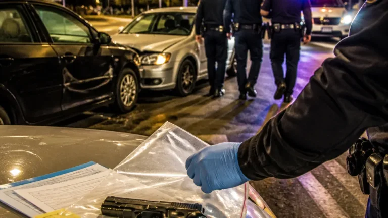 Bărbat reţinut după o tamponare în Popeşti‑Leordeni; poliţiştii au descoperit un pistol airsoft și conducerea suspendată
