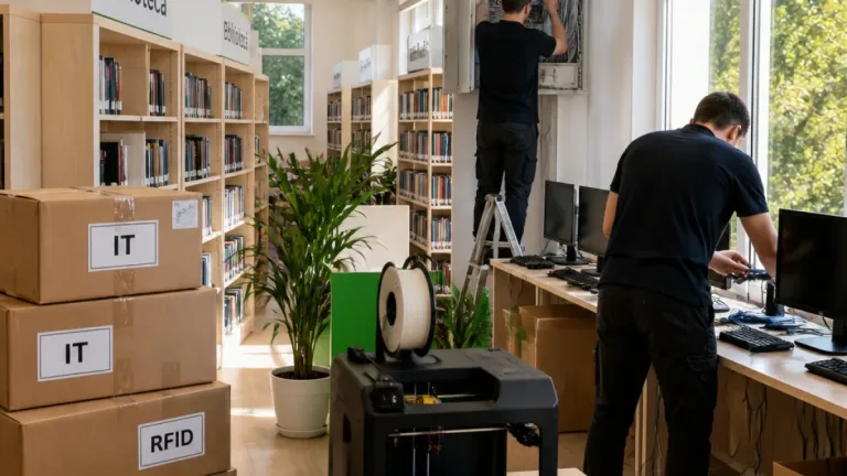 Bibliotecile din Harghita primesc echipamente IT și reabilitări în cadrul proiectului PNRR
