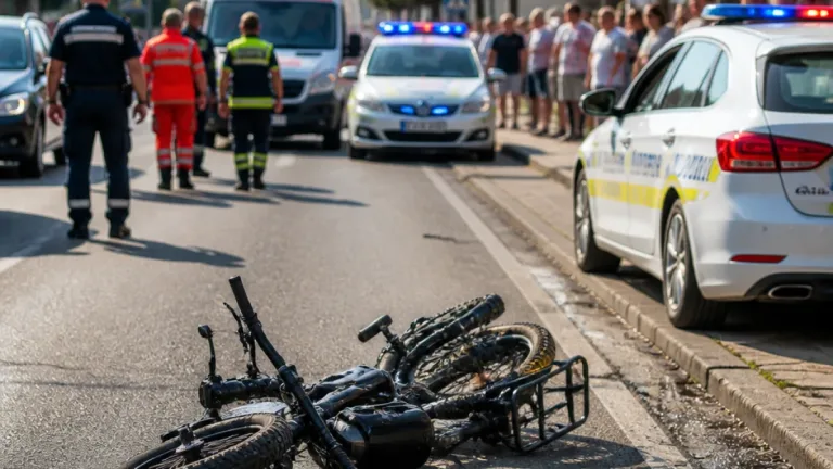 Biciclist rănit la Adjud; poliția a deschis dosar penal și stabilește împrejurările evenimentului