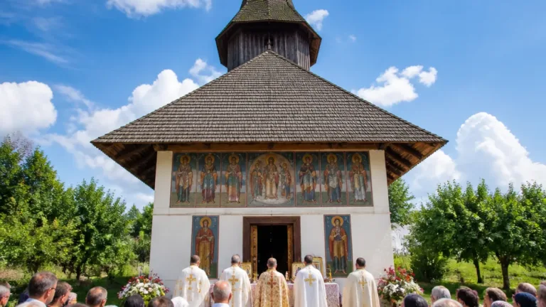 Biserica «Sfinții Mihail și Gavriil» din Dobricel, resfințită după două veri de lucrări de restaurare