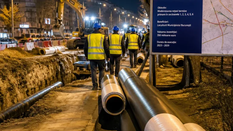 București: 95% din șantierele de reabilitare a termoficării, finalizate; rămân 438 de blocuri neacoperite