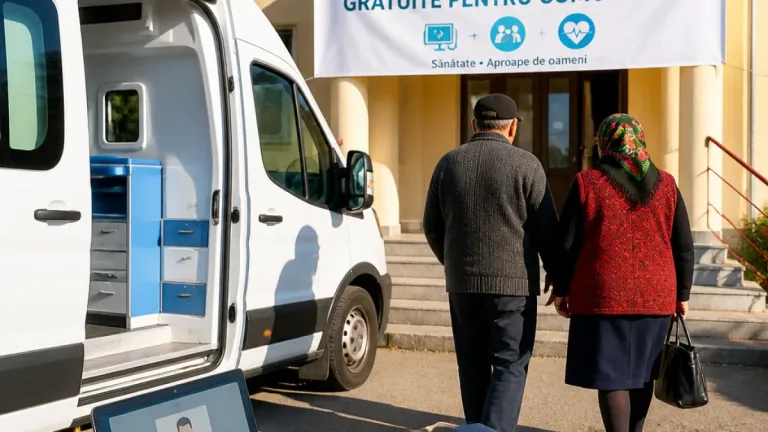 Caravana Salvital oferă consultații gratuite prin telemedicină în comuna Dobra, între 18 și 20 august