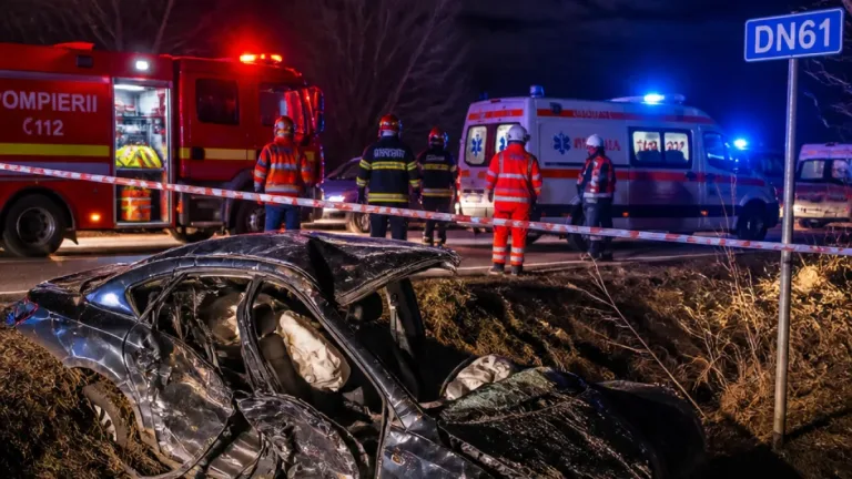 Cinci persoane au murit într-un accident pe DN61, în Corbii Mari; șoferul nu avea permis