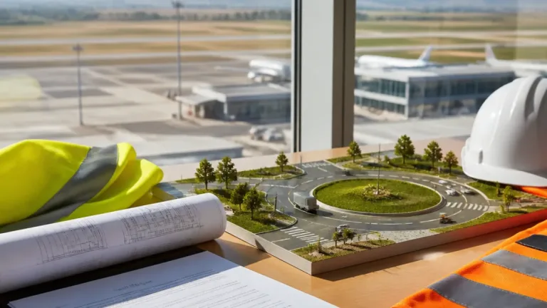 CJ Mureş a semnat contractul pentru sensul giratoriu de la Aeroportul Transilvania, proiect de peste 4,6 milioane lei