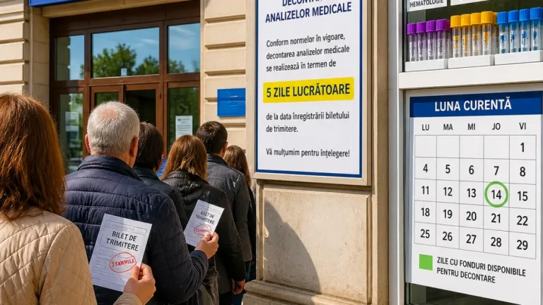 CJAS Dâmbovița: Analizele de laborator sunt decontate — drepturile pacienților și tipurile de bilete de trimitere