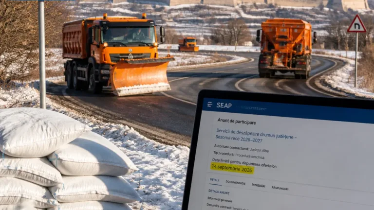 Consiliul Județean Alba alocă peste 17 milioane lei pentru deszăpezire, licitația se încheie în septembrie