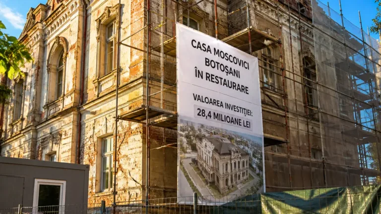 Consiliul Județean Botoșani analizează proiectul de 28,4 milioane lei pentru restaurarea Casei Moscovici