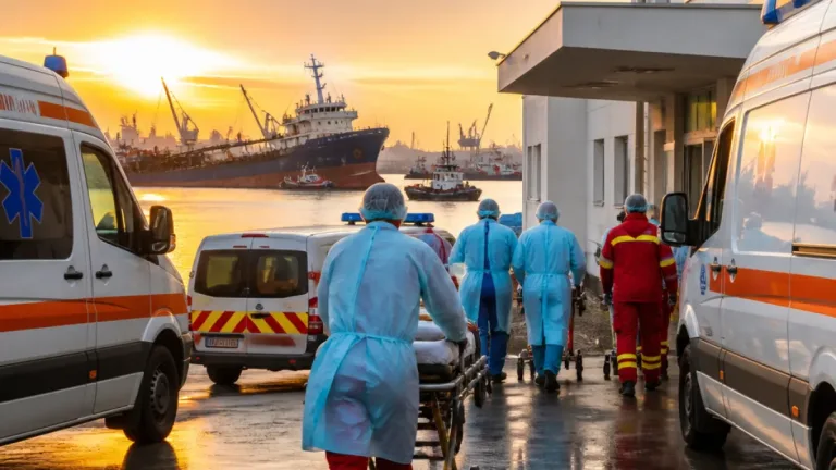 Constanța: Cinci marinari de pe nava scufundată, evaluați și externați după îngrijiri la Spitalul Județean
