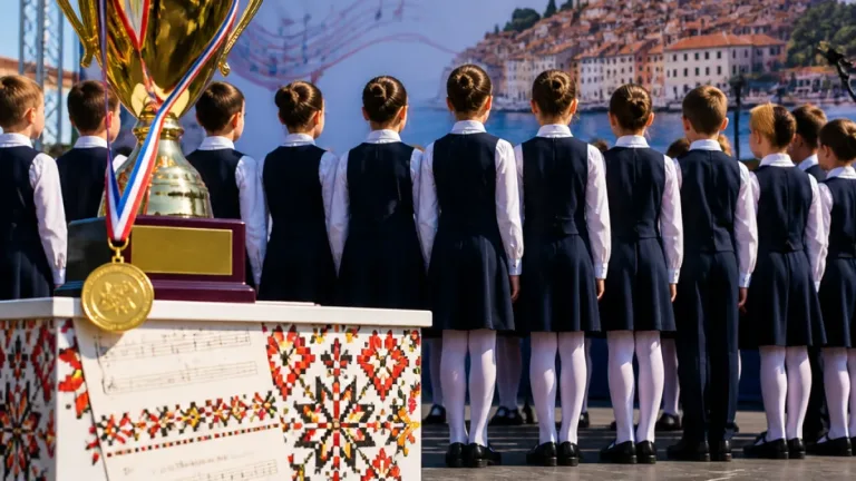 Corala din Suceava, Marele Trofeu la un festival coral internațional din Croația