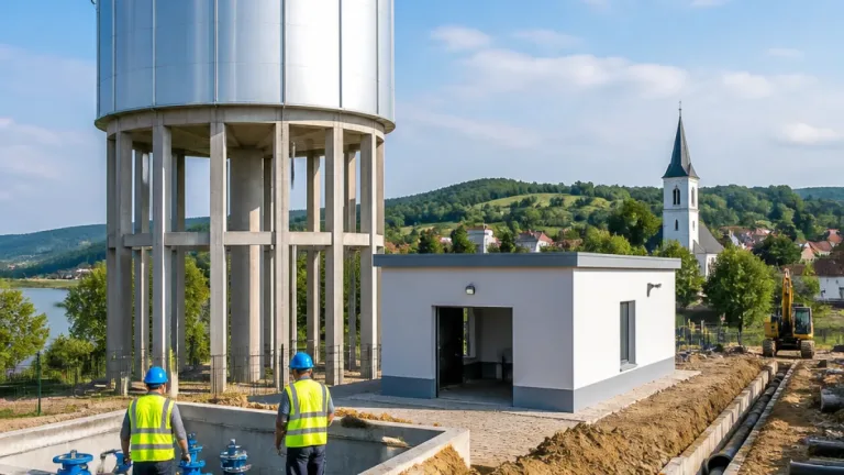 Cricău: rezervor nou de 250 mc și modernizări care dublează stocarea și cresc debitul cu circa 30%