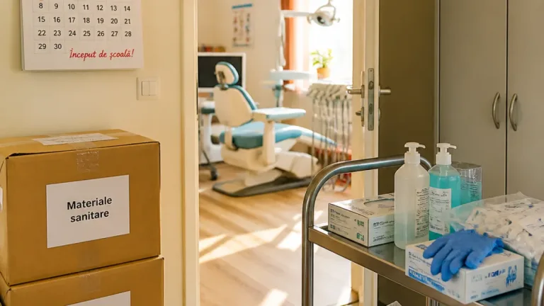 Deva: cabinetele medicale școlare, aprovizionate cu materiale sanitare înainte de începerea anului școlar