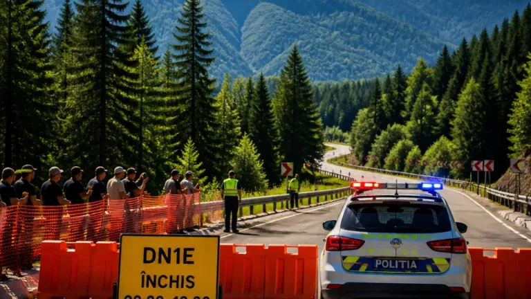 DN1E, închis duminică între Poiana Brașov și Râșnov pentru etapa de coastă; restricţia se aplică între 8:30 şi 18:30