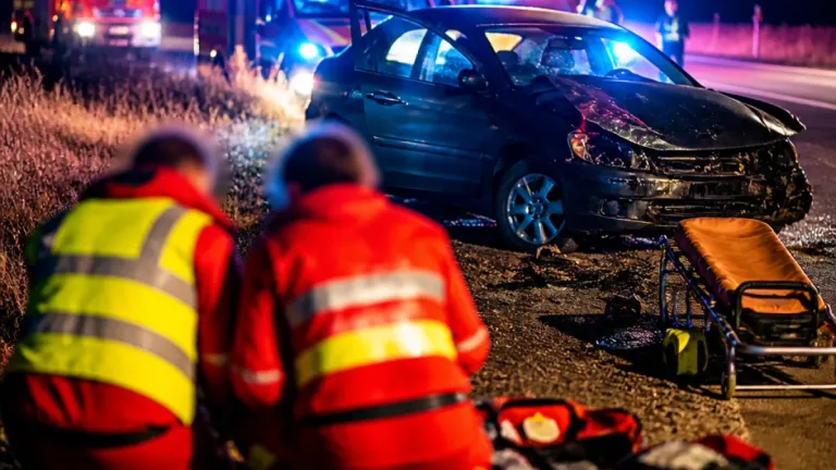 Doi pompieri în timpul liber au salvat un şofer inconştient după un accident la Groşi, Bihor
