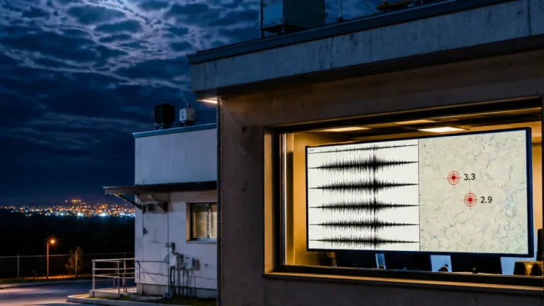Două seisme nocturne în zona Vrancea–Buzău: magnitudini 3,3 şi 2,9, adâncimi peste 130 km