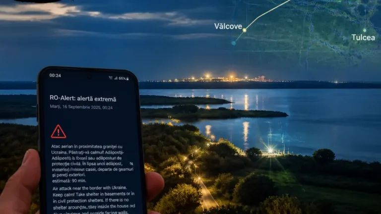 Două ţinte aeriene detectate lângă frontiera României; Ro-Alert transmis pentru nord-estul judeţului Tulcea