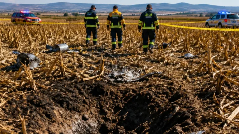 Dronă prăbușită în Suceava: obiect identificat în lanul de porumb de la Botoșenița Mare