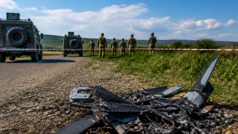 Dronă prăbușită lângă Solca; opt avioane de vânătoare au fost ridicate în noaptea intervenției