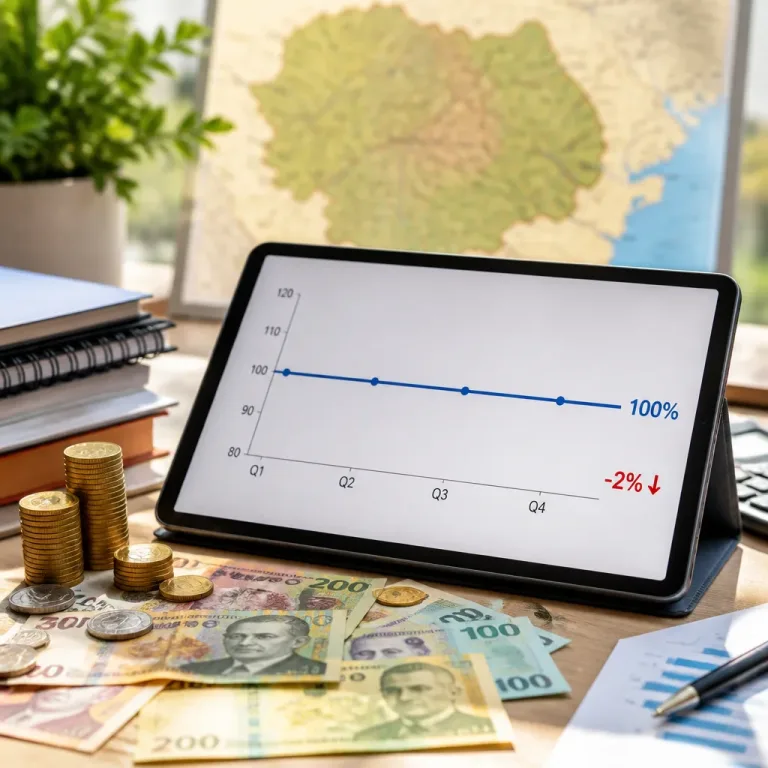 PIB stagnat în trimestrul II 2026; economia României rămâne sub nivelul din 2025