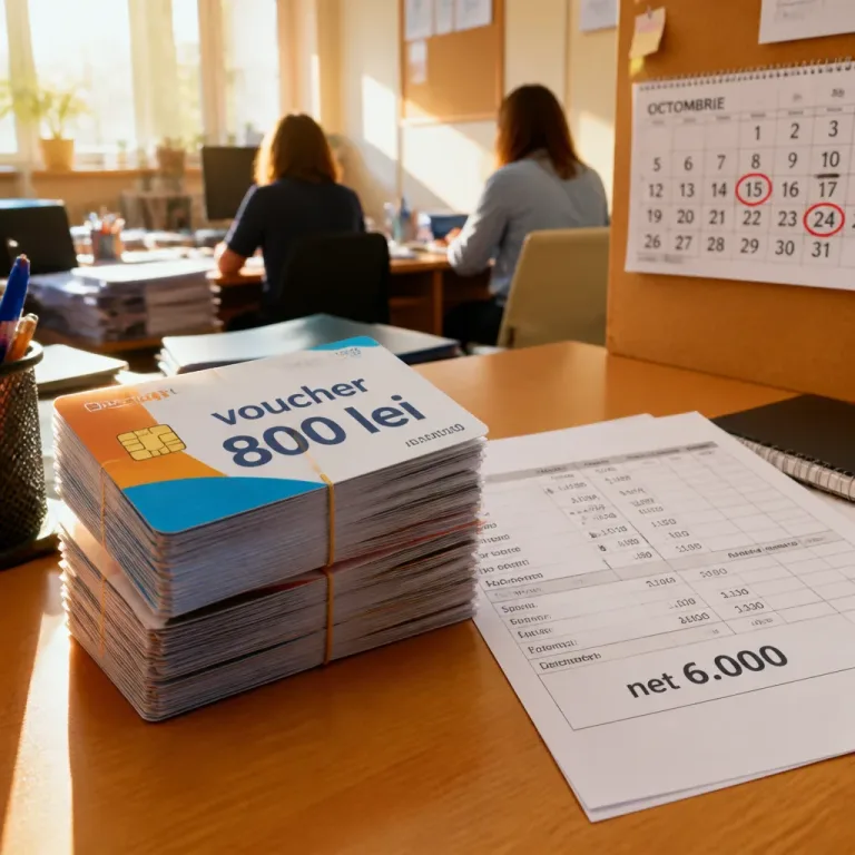 Profesorii cu salarii nete până la 6.000 de lei vor primi vouchere de vacanță de 800 lei în 2026