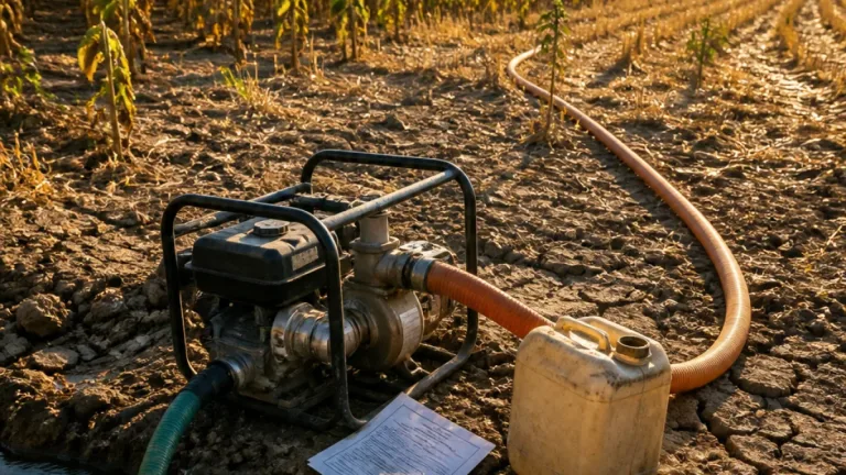 Fermier din Izvoare, Dolj, amendat cu 70.000 lei după ce a irigat ca să-şi salveze culturile