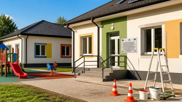 Finalizat proiect PNRR de reabilitare energetică a două grădinițe din comuna Popești, investiție de 2,84 milioane lei