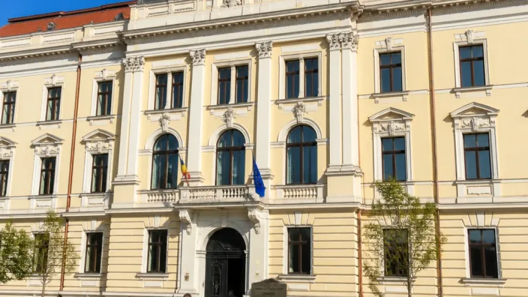 Fostul Palat al Finanțelor din Oradea, restaurat și adaptat ca sediu modern al Consiliului Județean Bihor