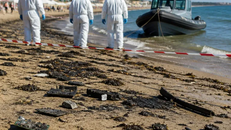 Fragmente de dronă aduse de valuri pe plajele din Constanța și Eforie; autoritățile sesizate