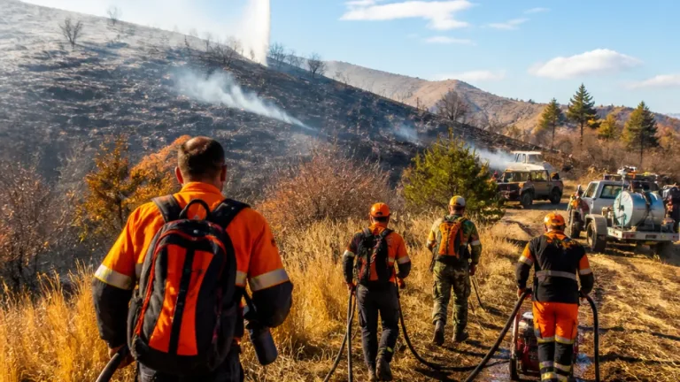 Incendii în Caraș-Severin: 302 hectare afectate, focarul principal de circa 200 ha în zona Socolari‑Potoc