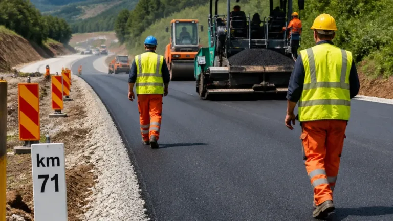 Începe asfaltarea experimentală pe secțiunea Cornetu–Tigveni a Autostrăzii Sibiu–Pitești