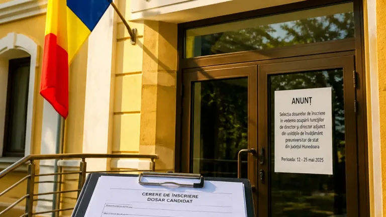 ISJ Hunedoara lansează concursul pentru directorii și directorii adjuncți din învățământul preuniversitar