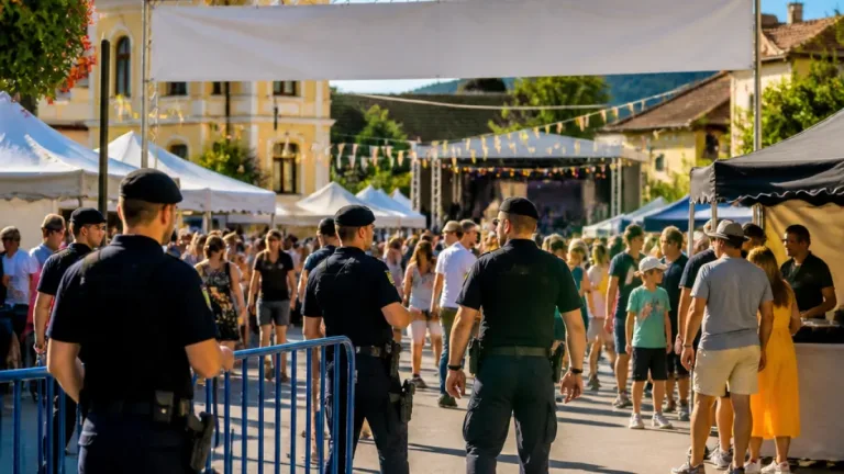 Jandarmii asigură ordinea la manifestările publice din Dâmbovița de Sfânta Maria