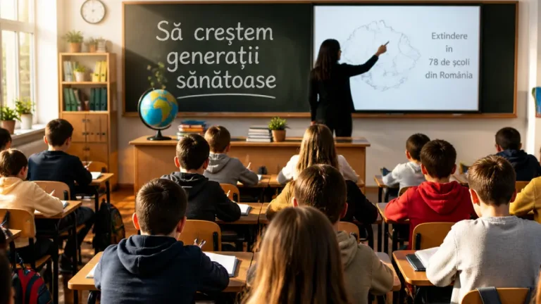 La Iași a fost lansat proiectul-pilot „Să creștem generații sănătoase”, aplicat în 78 de școli