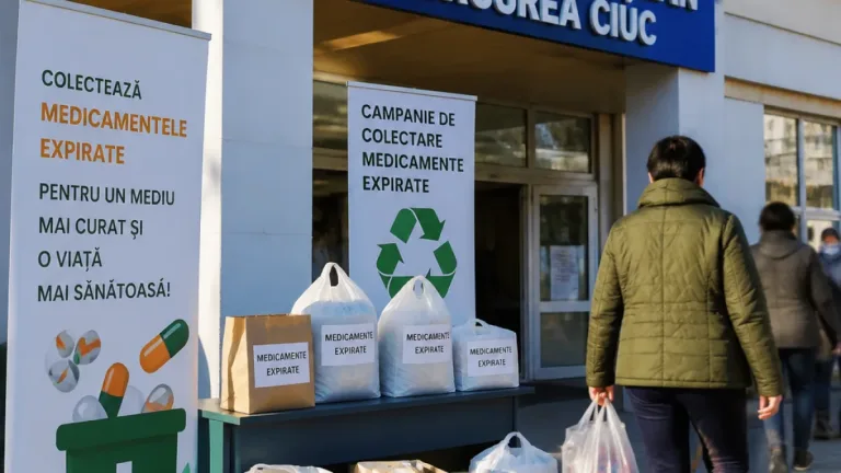 La Miercurea Ciuc, peste 800 kg de medicamente expirate colectate la spital în acest an