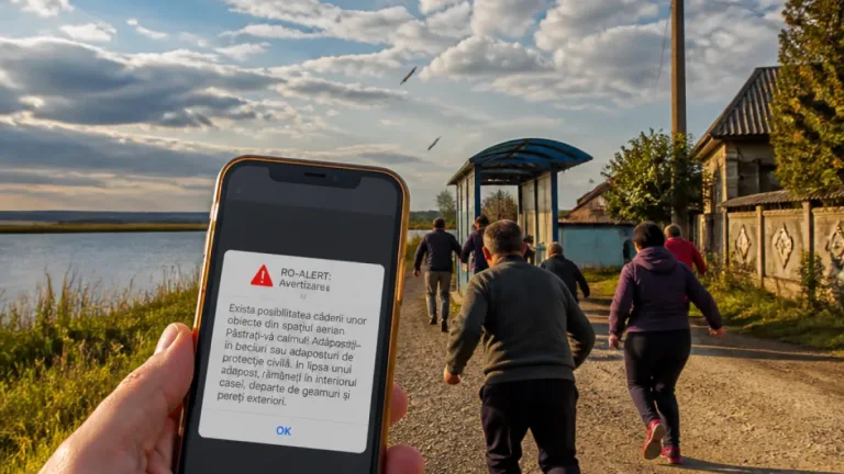 Mai multe mesaje RO-ALERT în nordul județului Tulcea: autorităţile avertizează privind posibila cădere a unor obiecte din spaţiul aerian