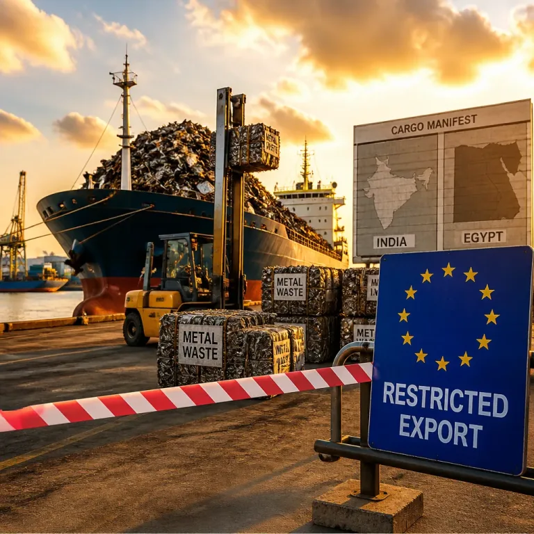 UE propune restricţii asupra exportului de deşeuri metalice către India şi Egipt din motive de mediu