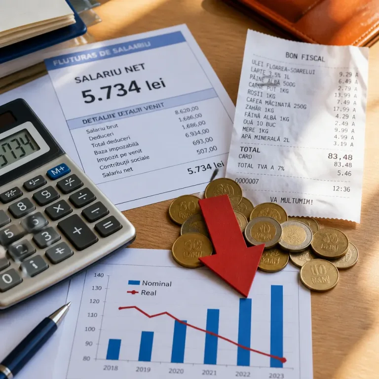 Câștigul salarial mediu net în iunie 2026: avans nominal, pierdere de putere de cumpărare în termeni reali