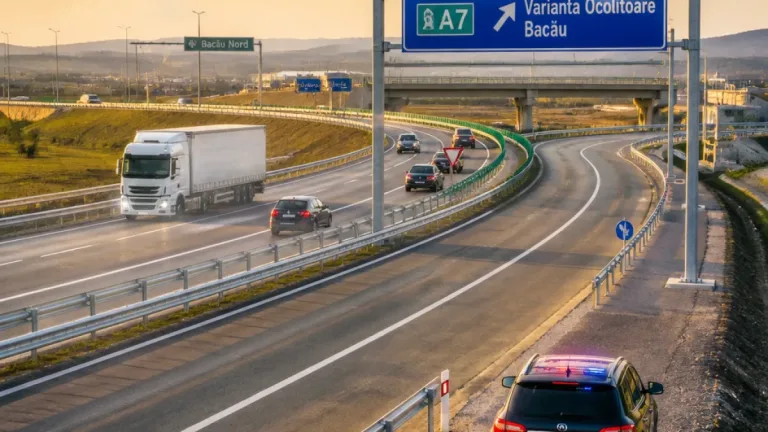 Nodul Rutier Bacău Nord deschis traficului: legătură directă între A7 și varianta ocolitoare a municipiului