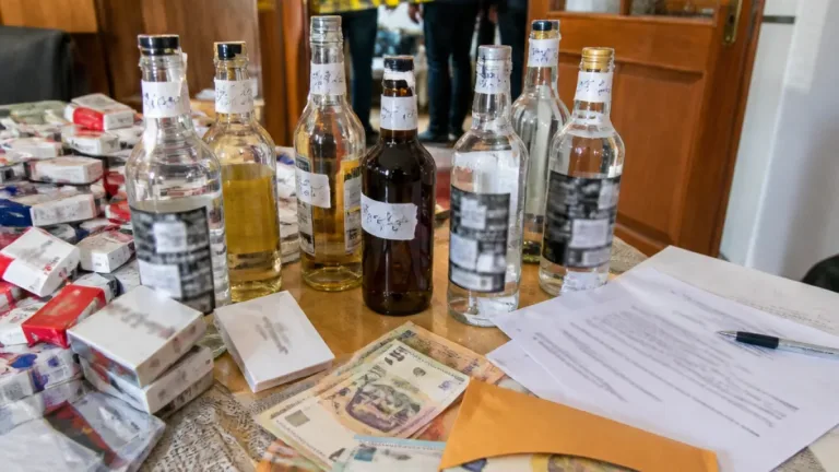 Percheziții în Harghita: aproape 15.000 de ţigarete şi 45 de litri de alcool ridicate în dosar penal