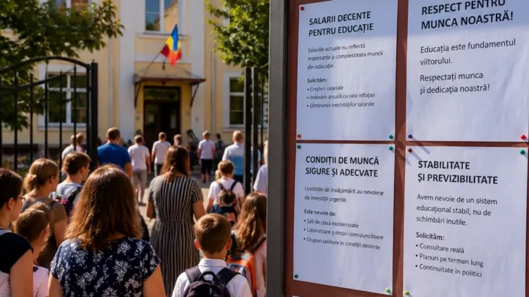 Peste 47.000 de elevi din Vrancea au revenit în bănci; profesori semnalează probleme privind salarizarea și condițiile de muncă