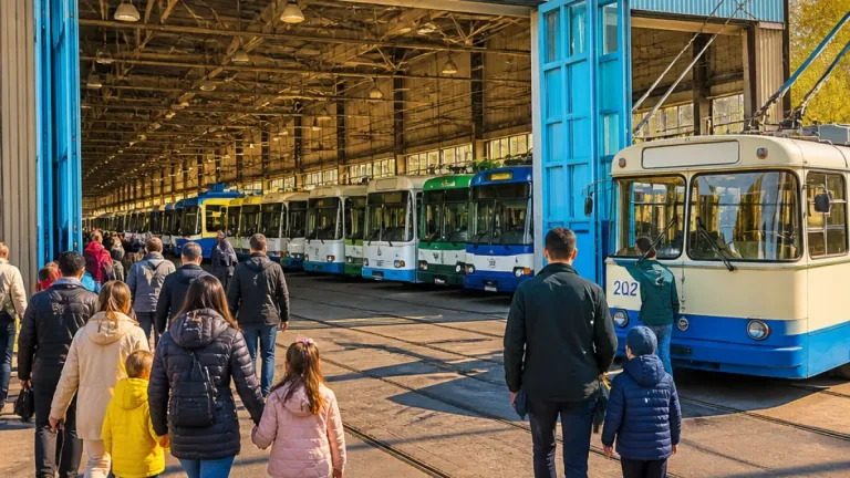 Ploiești: Depoul de troleibuze se redeschide publicului pentru Ziua Transportului Public