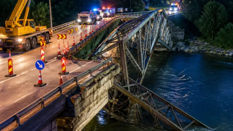 Pod metalic prăbușit la Ciobănuș: autorităţile din Bacău caută soluţii pentru redeschidere și ocolișuri