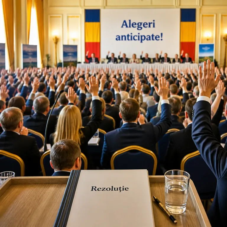AUR cere organizarea de alegeri anticipate, anunţul adoptat în unanimitate de CNC