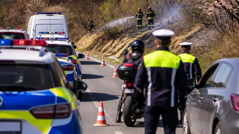 Polițiștii rutieri din Alba derulează o acțiune în sistem releu pe DN1 pentru creșterea siguranței