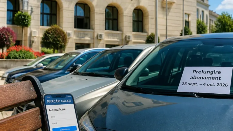 Primăria Galaţi deschide sesiunea de prelungire a abonamentelor pentru parcările de domiciliu