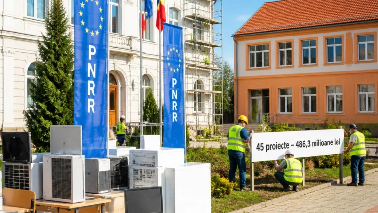Primăria Sibiu raportează aproape 486 milioane lei cheltuiți prin PNRR pentru 45 de proiecte