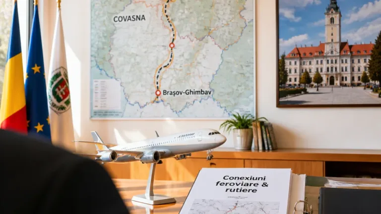 Primarul din Sfântu Gheorghe solicită legături feroviare și rutiere rapide între Covasna și Aeroportul Brașov-Ghimbav