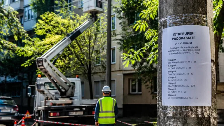 Program de întreruperi de curent în București și Ilfov în perioada 24–30 august 2026