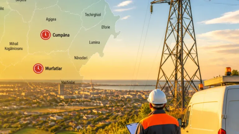 Program de întreruperi de curent la început de septembrie în mai multe localităţi din judeţul Constanţa