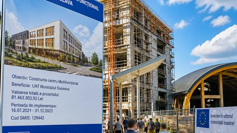 Proiectul Centrului Multifuncțional din Suceava avansează: lucrările ating peste 38% finalizare
